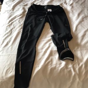 Nike dri-fit Running Leggings M Black great cond